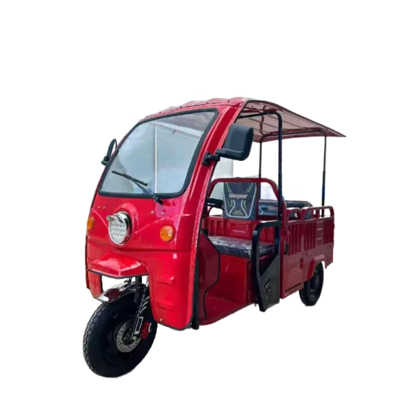 4 wheel cargo electric tricycle red front view motorcycle style Philippines