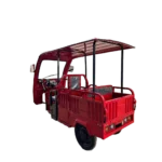 3 wheel cargo electric tricycle red side view with open cargo compartment Philippines