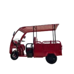 3-wheel cargo electric tricycle red side view with open cargo compartment Philippines