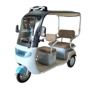 Blue and white electric passenger tricycle for sale in the Philippines